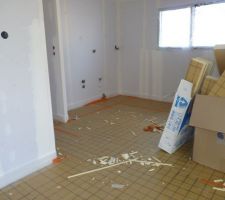 Photo de la pose du plancher chauffant n°3