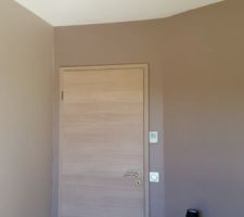 Peinture lin et taupe chambre