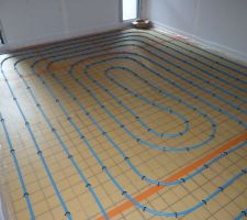 Photo de la pose du plancher chauffant n°10