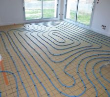 Photo de la pose du plancher chauffant n°12