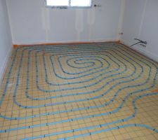 Photo de la pose du plancher chauffant n°13