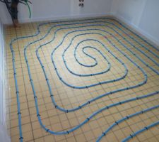 Photo de la pose du plancher chauffant n°18