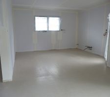 Photo de la réalisation de la chape anhydrite n°12