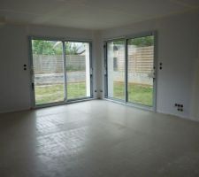 Photo de la réalisation de la chape anhydrite n°13