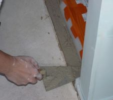 Photo de la réalisation de la chape anhydrite n°17