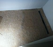 Pose du receveur &agrave; carreler pour douche italienne