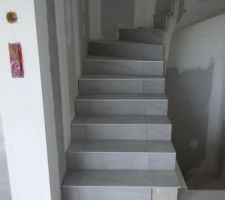 Carrelage escalier étage