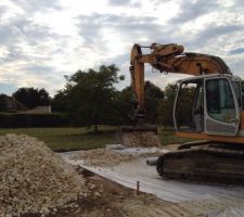 Préparation de la plateforme pour le garage