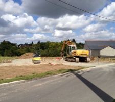 La plateforme pour le garage est finie