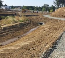 Les travaux d'am&eacute;nagement du lotissement.