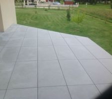 Carrelage du balcon