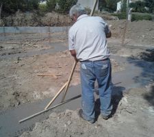 Lissage du béton