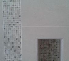Réalisation de niche dans la douche