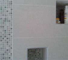 Réalisation de niche dans la douche