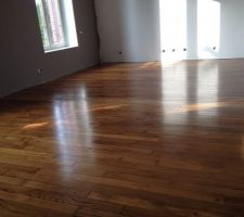 Parquet vitrifié après 3 couches