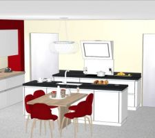 Vue cuisine 3D Shuller NextLine.