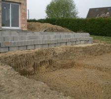 Préparation pour mise enplace piscine et terrasse bois