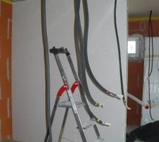 Cloison entre dressing et salle de bains