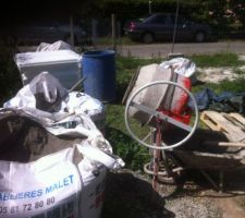 Acrotères : Préparation du matériel