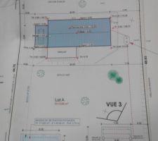 Position de la maison sur le terrain