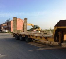 Déchargement engin