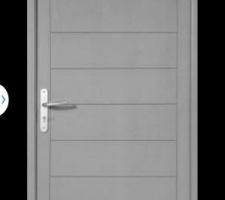 Et voilà le rendez vous tant attendu de la mise au point travaux s'est passé hier . Nous avons choisi cette porte d'entrée modèle Orion de chez maison castor mais en noir . Porte simple et contemporaine sans plus value
