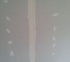 D&eacute;but des bandes &agrave; placo