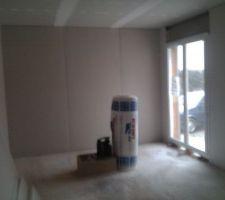 Doublage des murs en cours