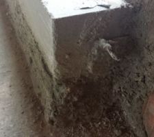 L'appui de la baie vitr&eacute;e qui a &eacute;t&eacute; remplac&eacute; par le mod&egrave;le de 190cm adapt&eacute; &agrave; un tableau de 180cm, plus de joint donc et ce que nous aurions du obtenir d&egrave;s le d&eacute;part ...