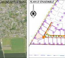 Plans de masse de la 2nd tranche, le clos du val 2