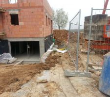 Pose du drainage