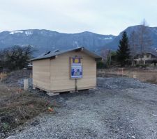Cabane de chantier faite par beau papa :)