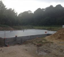 Voici notre dalle béton