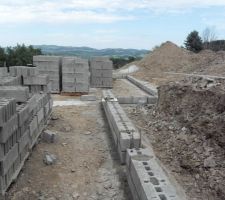 Sous sol en bloc b&eacute;ton de 27.5cm