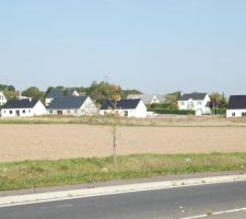 Lotissement depuis le rond-point