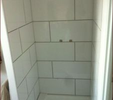 Carrelage douche &eacute;tage