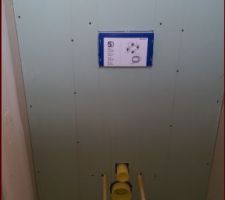 Coffrage pour les wc suspendus du rdc
