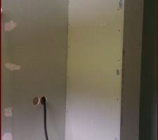 Coffrage pour les wc suspendus du 1é étage