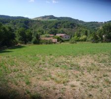 Le terrain avant viabilisation, vue d'en haut