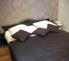 Détail sur la chambre d'amis terminé