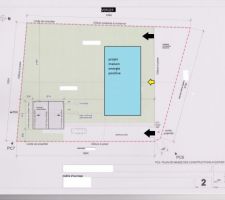 Implantation souhait&eacute;e de la prochaine maison sur le terrain