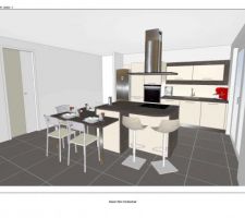 Autre proposition de cuisine vue ouest