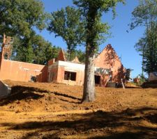 Toit terrasse entre la partie jour et la partie nuit ( cuisine )