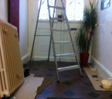 Rénovation de la maison actuelle : les radiateurs du couloir.