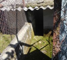 L'ancien poulailler, qui va devenir atelier pour bricoler, rangement pour outils de jardin et poulailler