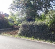 Ouverture du terrain sur environ 10m