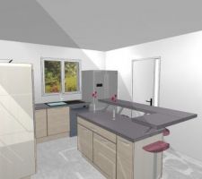 Vue droite de la cuisine