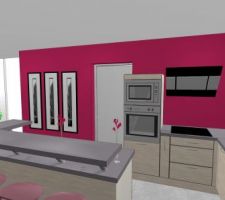 Vue gauche de la cuisine