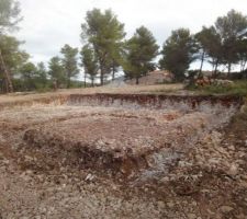 Fin du terrassement et des fouilles