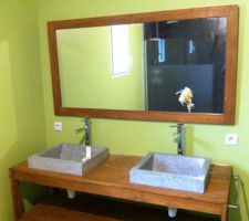 Mise en place du meuble de salle de bain ! ...